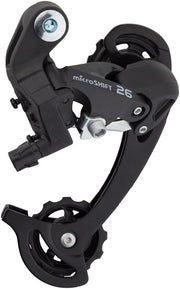 microSHIFT M26 Rear Derailleur - 7/8 Speed Long Cage Black
