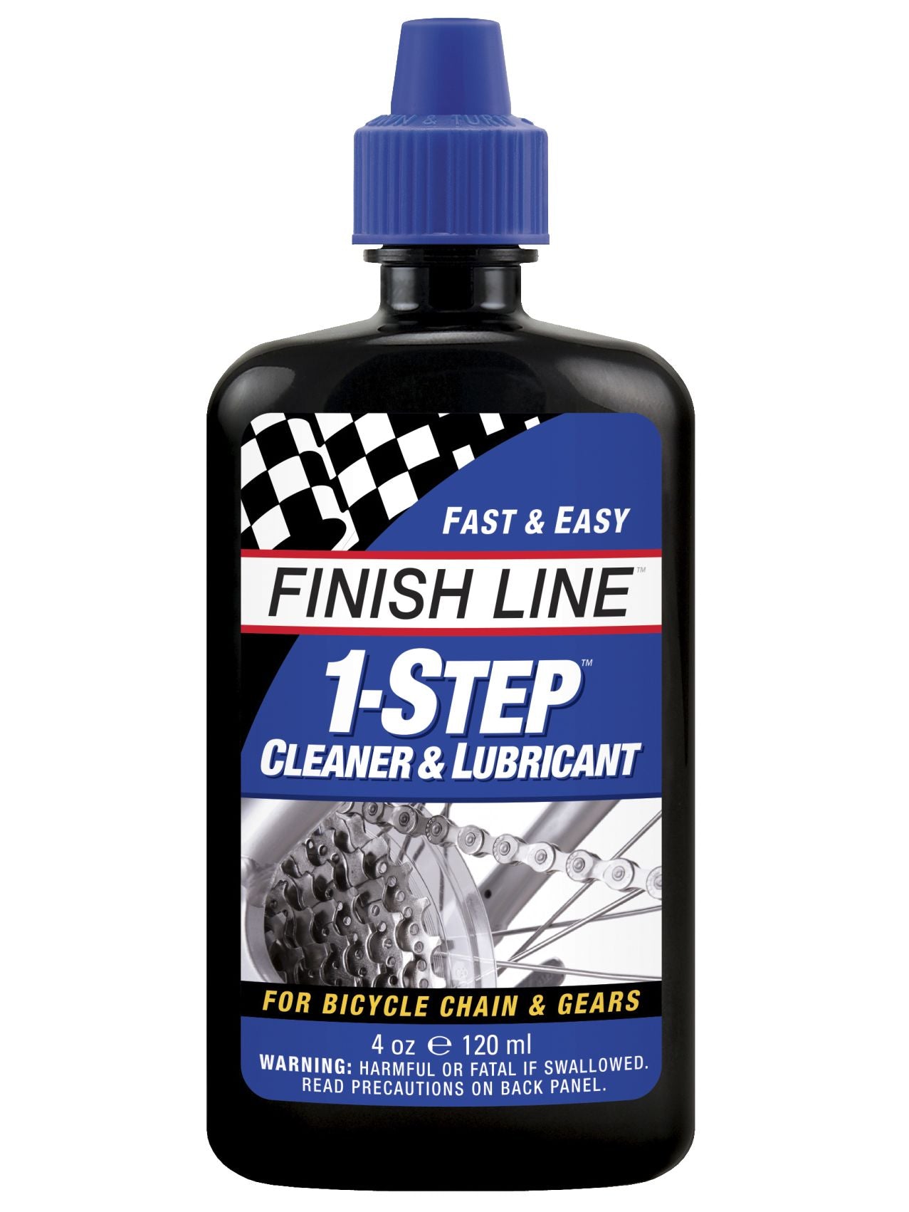 Finish Line 1-Step Cleaner and Bike Chain Lube - 4oz Drip