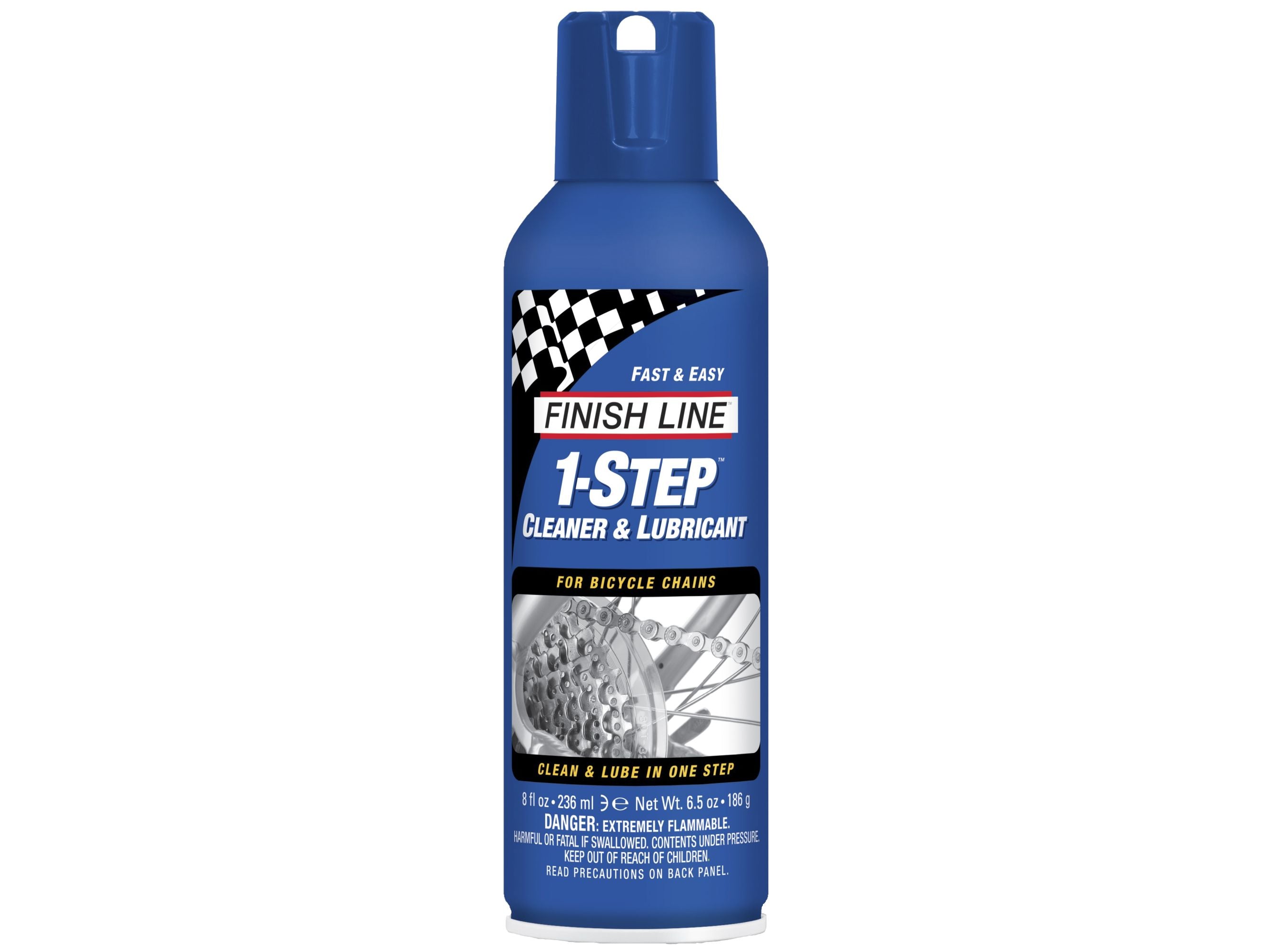 Finish Line 1-Step Cleaner and Bike Chain Lube - 8oz Aerosol