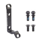 Origin8 Vise Post Mount to Flat Mount Disc Adapter FT/RR 140mm/160mm/180mm Post Mount Flat Mount Black +0mm