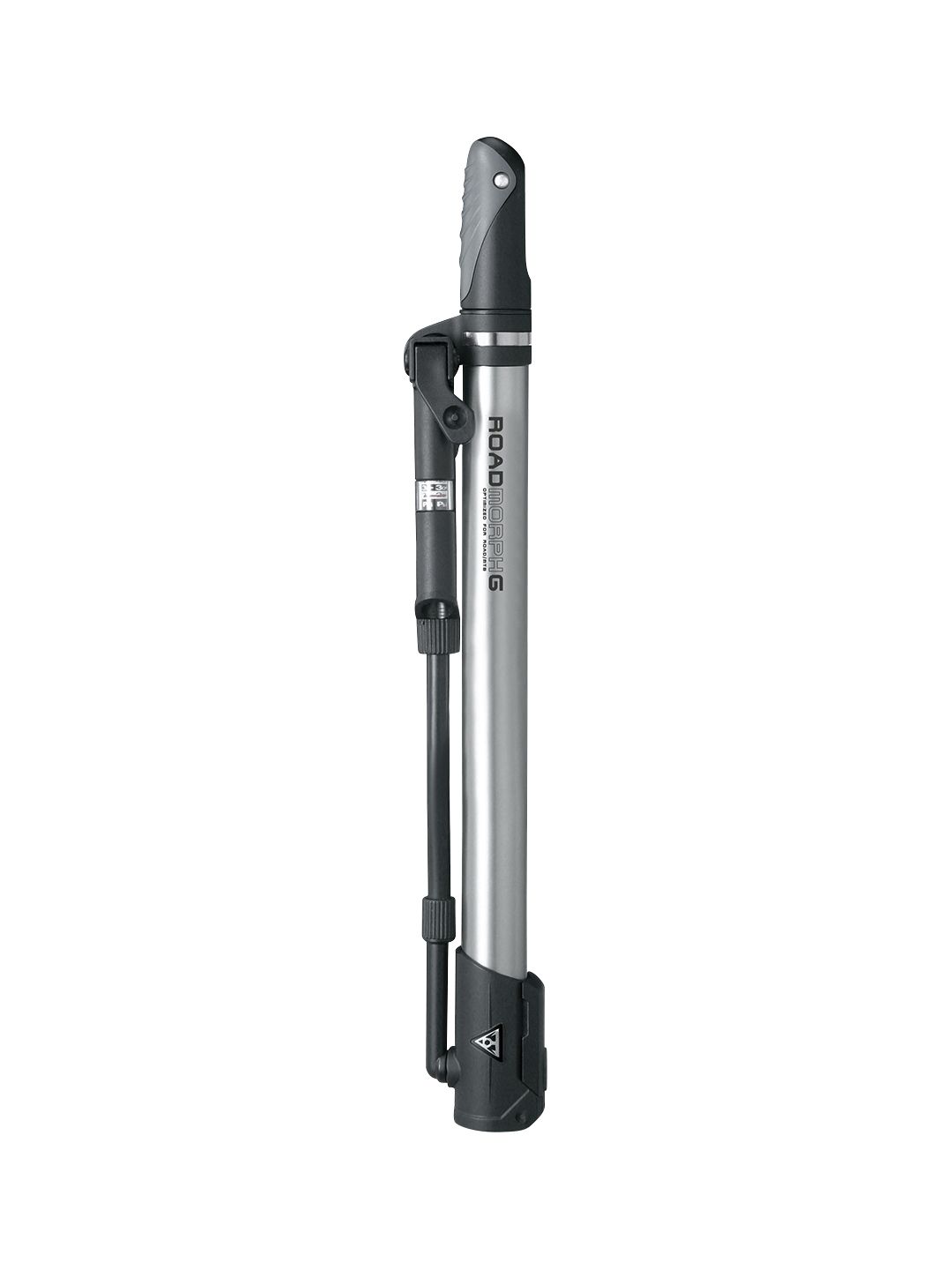 Topeak Road Morph Mini Pump with Gauge - 140psi Silver/Black