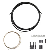 Origin8 SuperSlick Compressionless 1x Gear Cable/Housing Kit Rear 2500mm/2800mm 4mm/1.1mm Black MTB/Road Compressionless