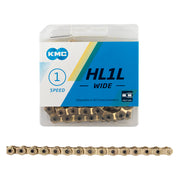 KMC HL1L Chain Speed: 1 9.4mm Links: 100 Gold