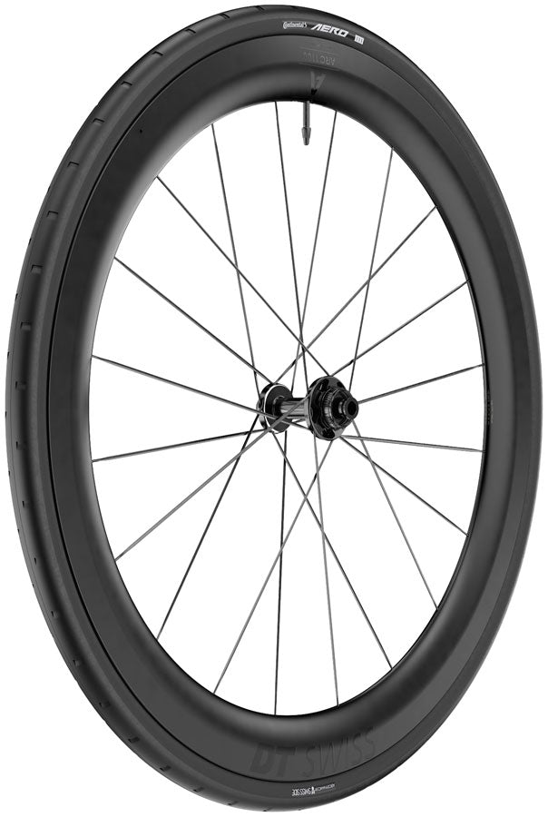 DT Swiss ARC 1100 DiCut 55 Front Wheel - 700 12 x 100mm Center-Lock BLK WTS w/Aero 111 Tire