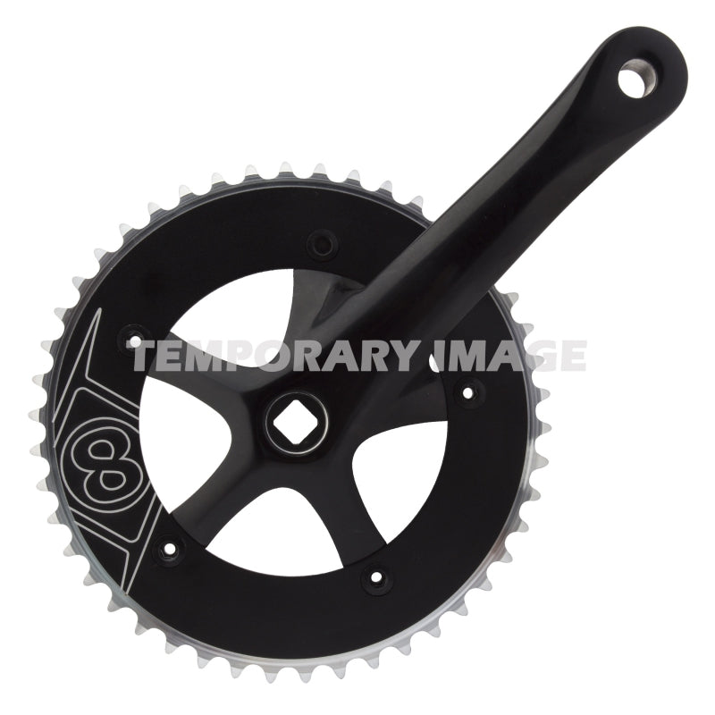 Origin8 SS 170x46 SQR JIS crankset Black