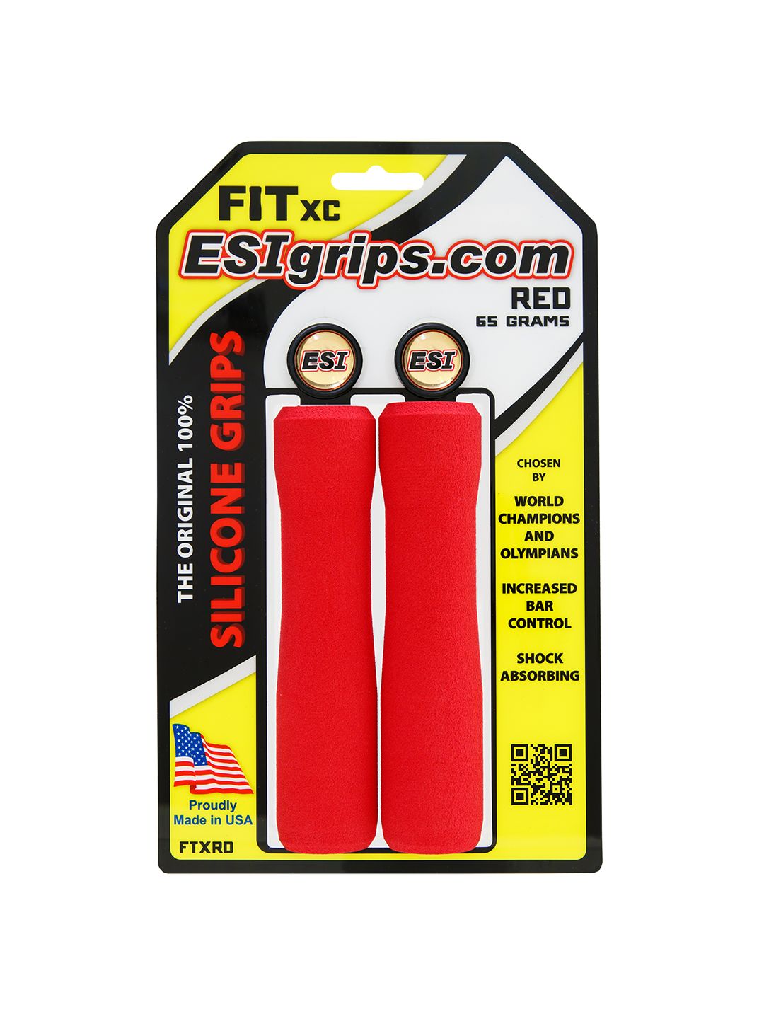 ESI FIT XC Grips - Red