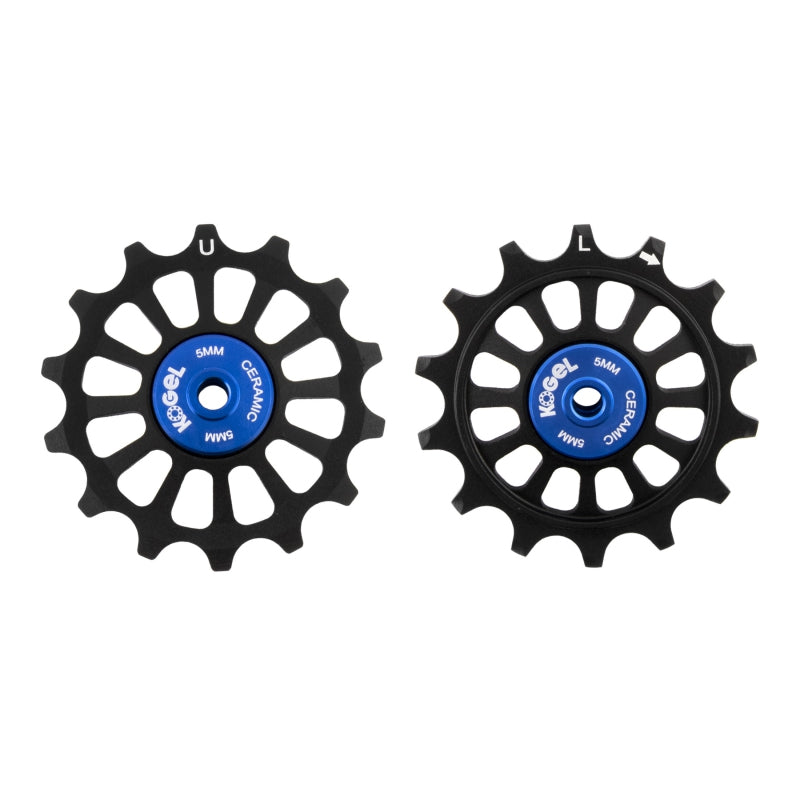 Kogel Bearings 14/14T Hybrid Ceramic Pulley Set SRAM 12 Cross - Blk