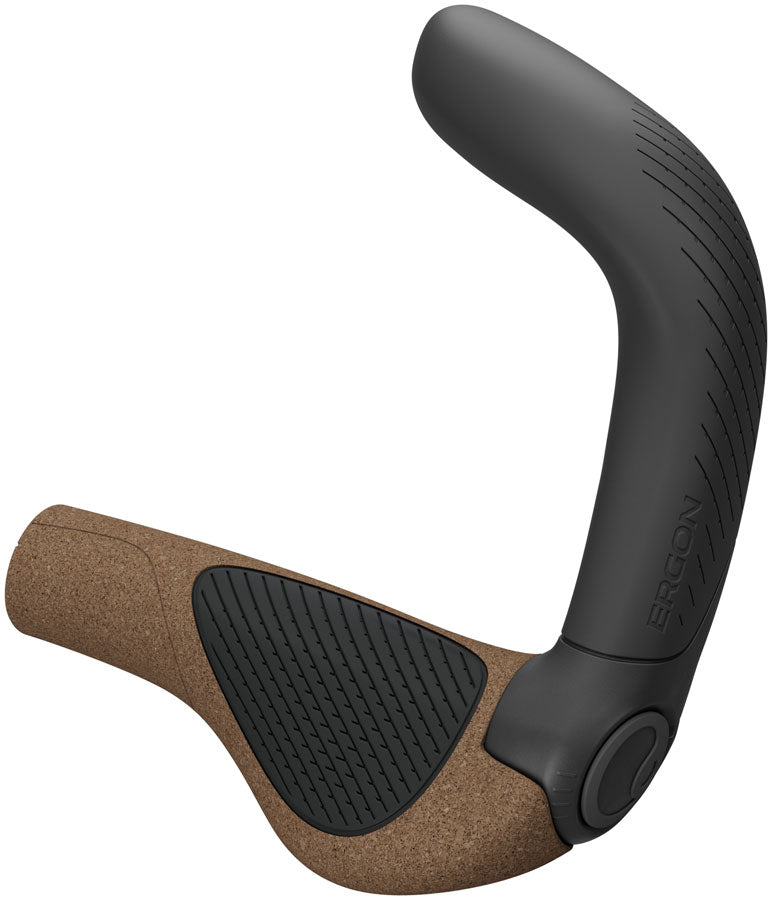 Ergon GP5 Evo BioKork Grips - Lock-On Small Black/Tan