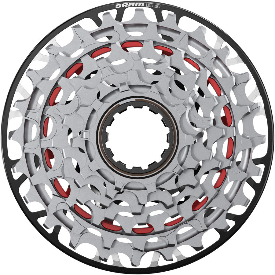 SRAM XX Downhill XS-797 T-Type Cassette - 7-Speed 10-24t For XD Driver Silver