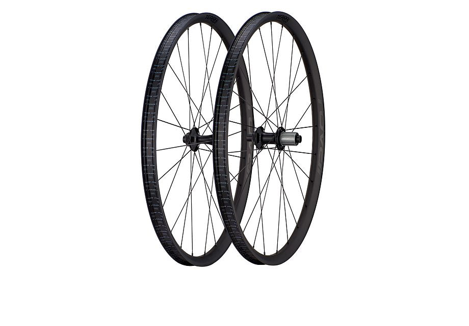 Roval terra clx evo wheelset satin carbon/gloss black 700c