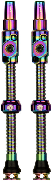 Muc-Off Big Bore Lite Tubeless Valve Stems - 2XLarge 70mm  Iridescent