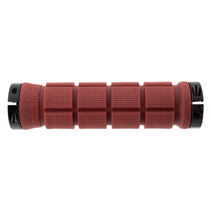 Lizard Skins Northshore Lock-On Grips 130mm Deep Red