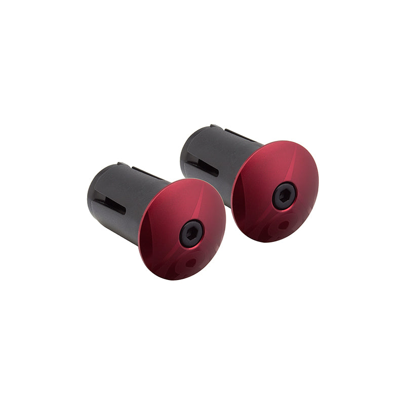 Origin8 Alloy Locking Bar End Plugs Anodized Red Locking 25.5mm