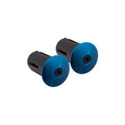 Origin8 Alloy Locking Bar End Plugs Anodized Blue Locking 25.5mm