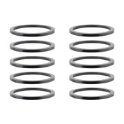 Origin8 Alloy Headset Spacers SHIS Spacer 1-1/8` x 2mm Black 10 to a bag Alloy