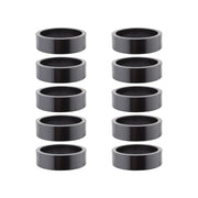 Origin8 Alloy Headset Spacers SHIS Spacer 1-1/8` x 10mm Black 10 to a bag Alloy