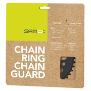 Samox PD-R4-S Chainring Teeth: 46 Speed: 1 BCD: 104 Bolts: 4 Steel Black
