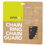 Samox PD-R4-S Chainring Teeth: 38 Speed: 1 BCD: 104 Bolts: 4 Steel Black
