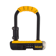 OnGuard Combo Mini U-Lock - 3.5 x 5.5" Combination Black/Yellow