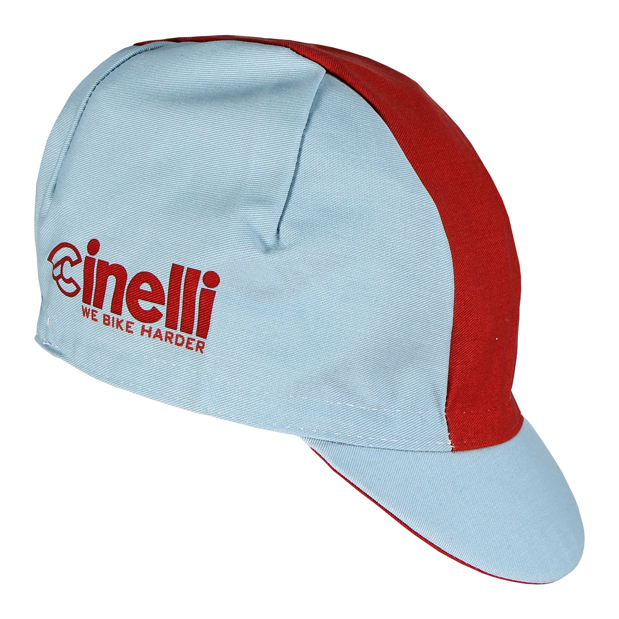 Cinelli Cycling CapWe Bike Harder Red Line