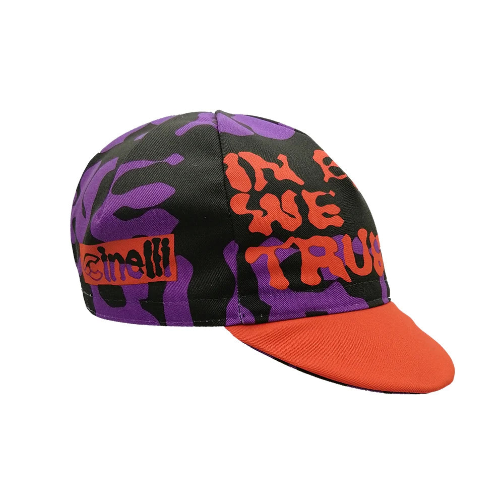 Cinelli Cycling Cap In-Bike-We-Trust Orange