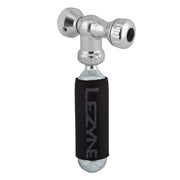 Lezyne Control Drive Co2 16 gram cartridge machined Slip Fit Chuck Silver