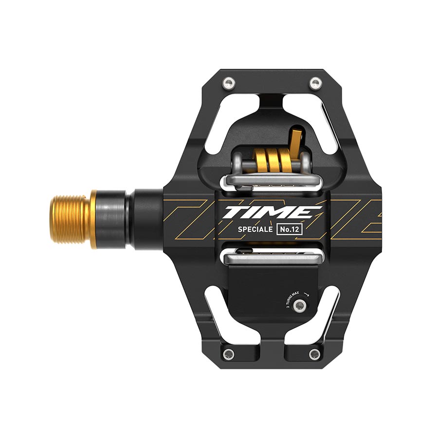 Time Speciale 12 Pedals - Dual Sided Clipless Platform Aluminum 9/16" BLK/Gold Small B1