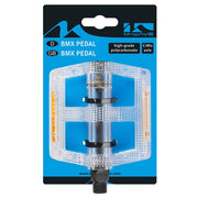 M-Wave Freedom PE Platform Pedals Body: Resin Spindle: Cr-Mo 9/16 Transparent