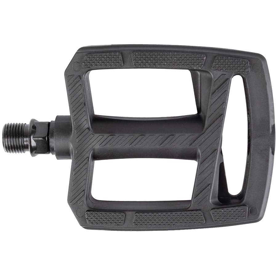 M-Wave Steady Flat 2 Pedals Body: Plastic Spindle: Boron Steel 9/16 Black Pair