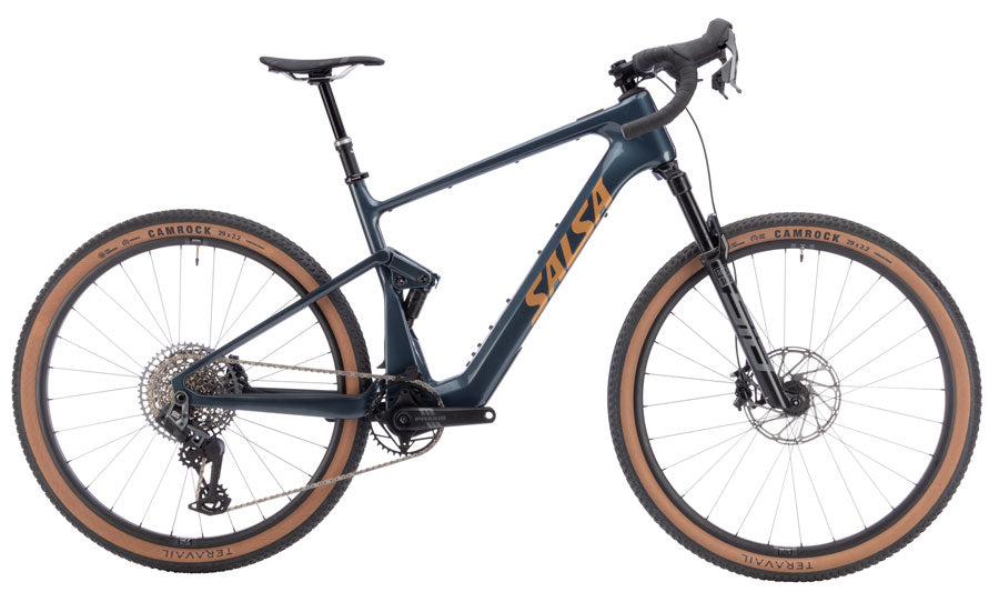 Salsa Wanderosa C Rival GX AXS Transmission Ebike - 29" Carbon Charcoal X-Large