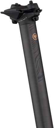 Teravail Stratum Carbon Seatpost - 30.9 x 400mm 0mm Offset Black