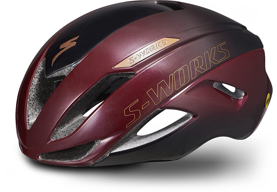 Specialized S-Works evade ii angi mips helmet gloss maroon/matte black s