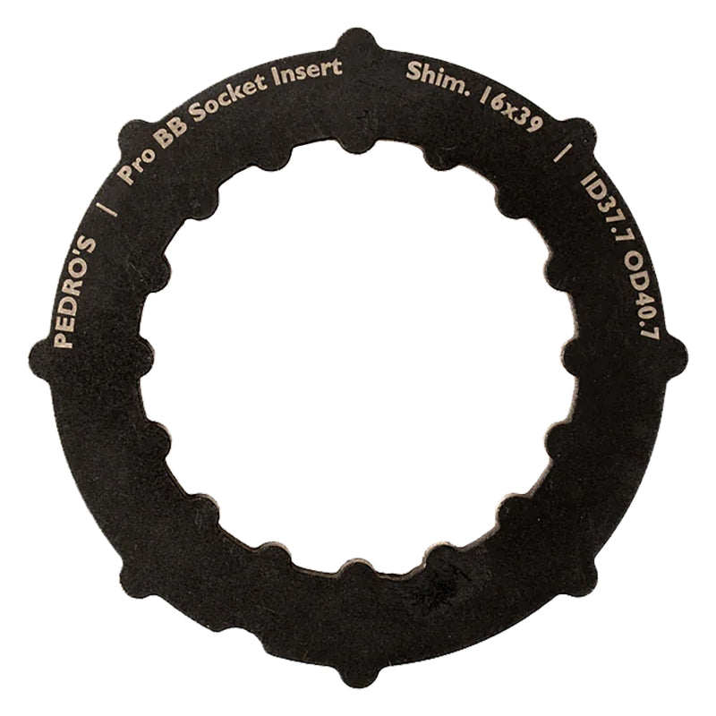 Pedros Pro BB Socket System Insert BB Adapter Tool Black 16-Notch 39mm 6460763 Shimano
