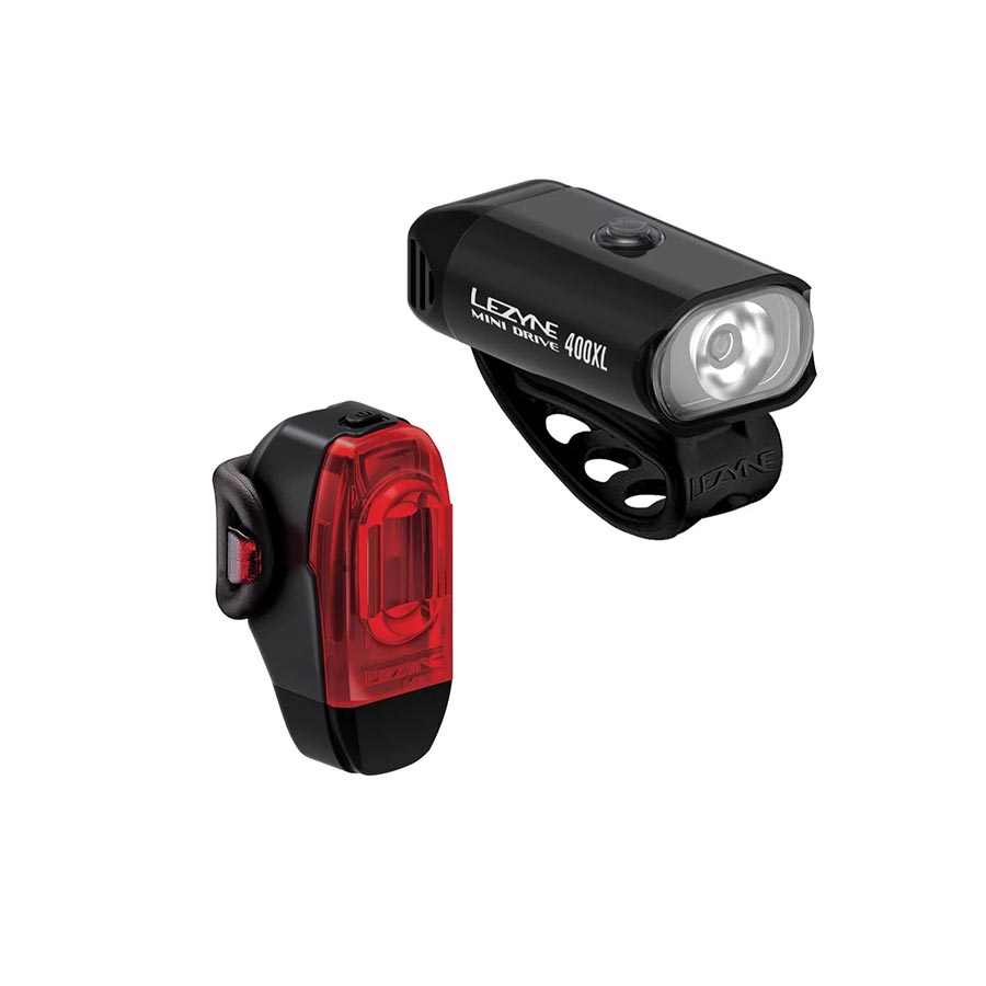 Lezyne Mini Drive 400XL/ KTV Drive+ Light Set Black