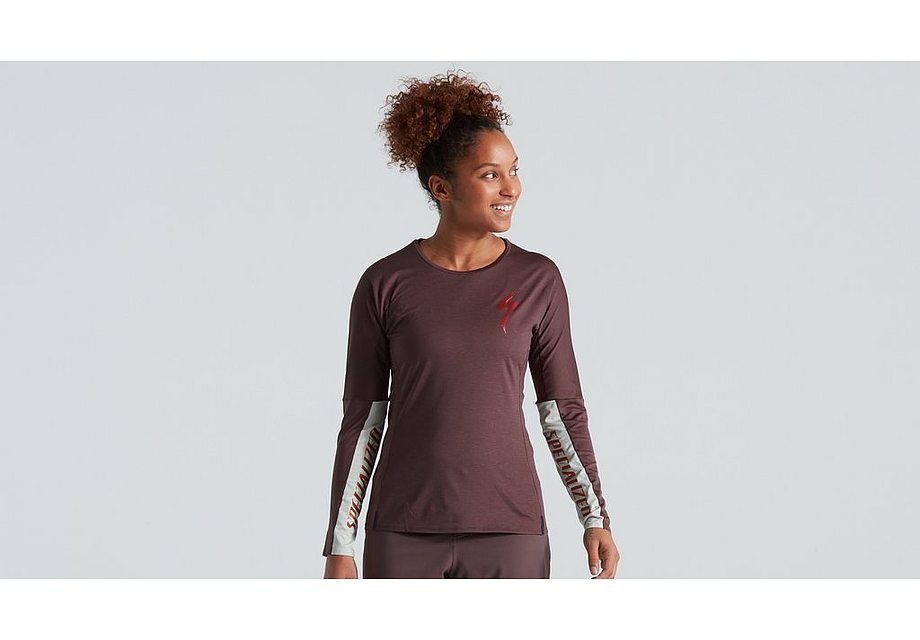 Specialized Trail Air Jersey Ls Wmn Cast Umber Xs