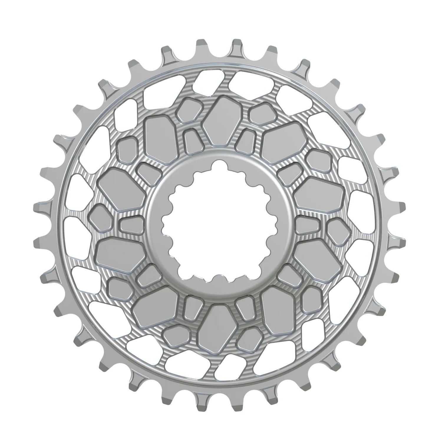 Works Components GEO Chainring SRAM 3-Bolt 32T Boost 3mm Slv