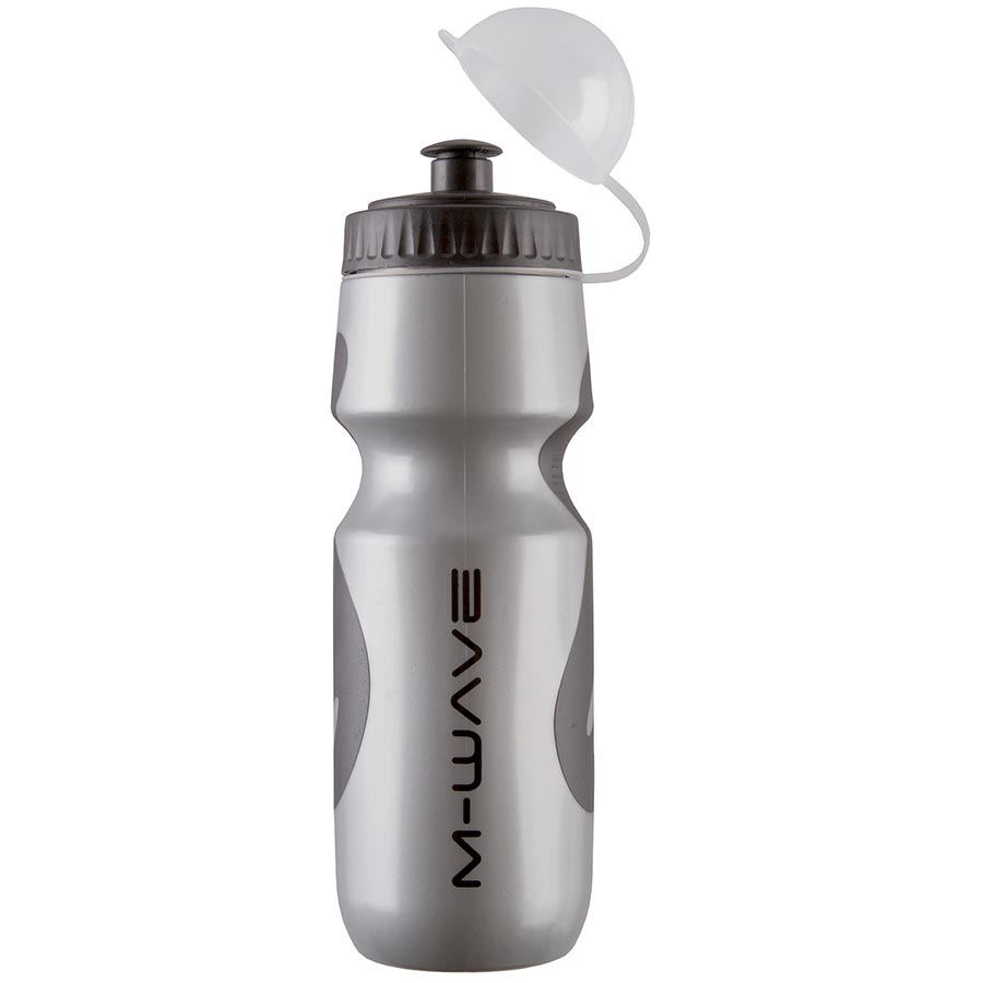 M-Wave Pro Grip Water Bottle 710ml / 24oz Silver/Black