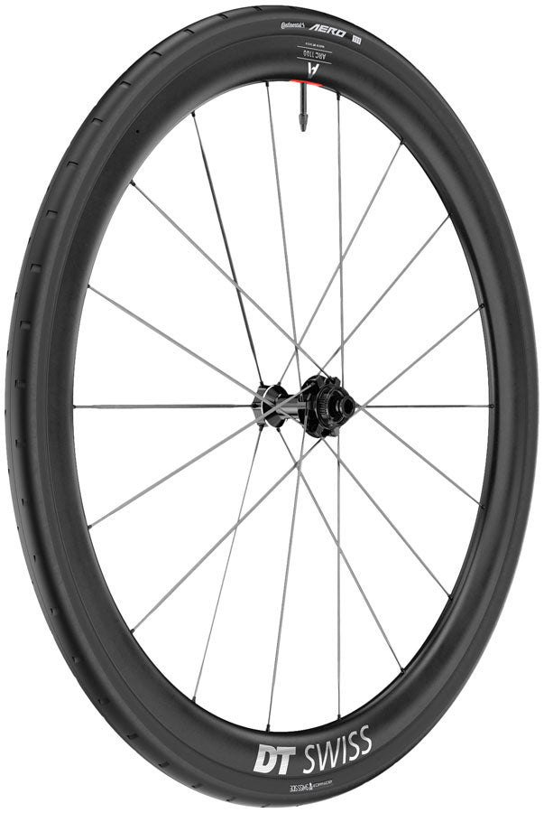 DT Swiss ARC 1100 Spline CS 38 Front Wheel - 700 12 x 100mm Center-Lock BLK WTS w/Aero 111 Tire