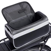 Delta Hybrid Handlebar/Trunk Pack Handlebar Bag 6.75L Black and silver