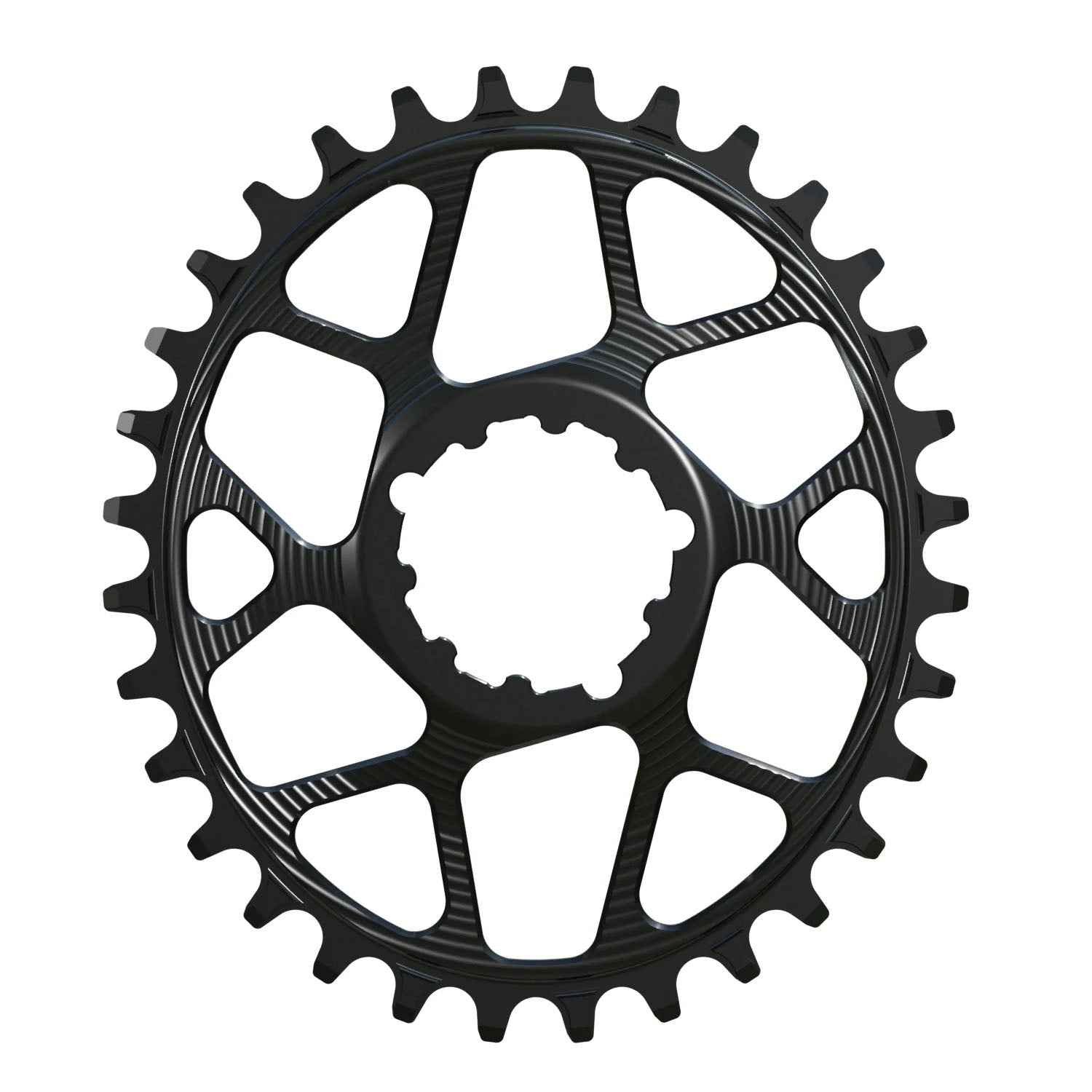 Works Components Oval Chainring  SRAM 3-Bolt 32T Boost 3mm Blk