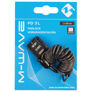 M-Wave PD 3 L Anti-Theft cable with combination lock 3x1200mm