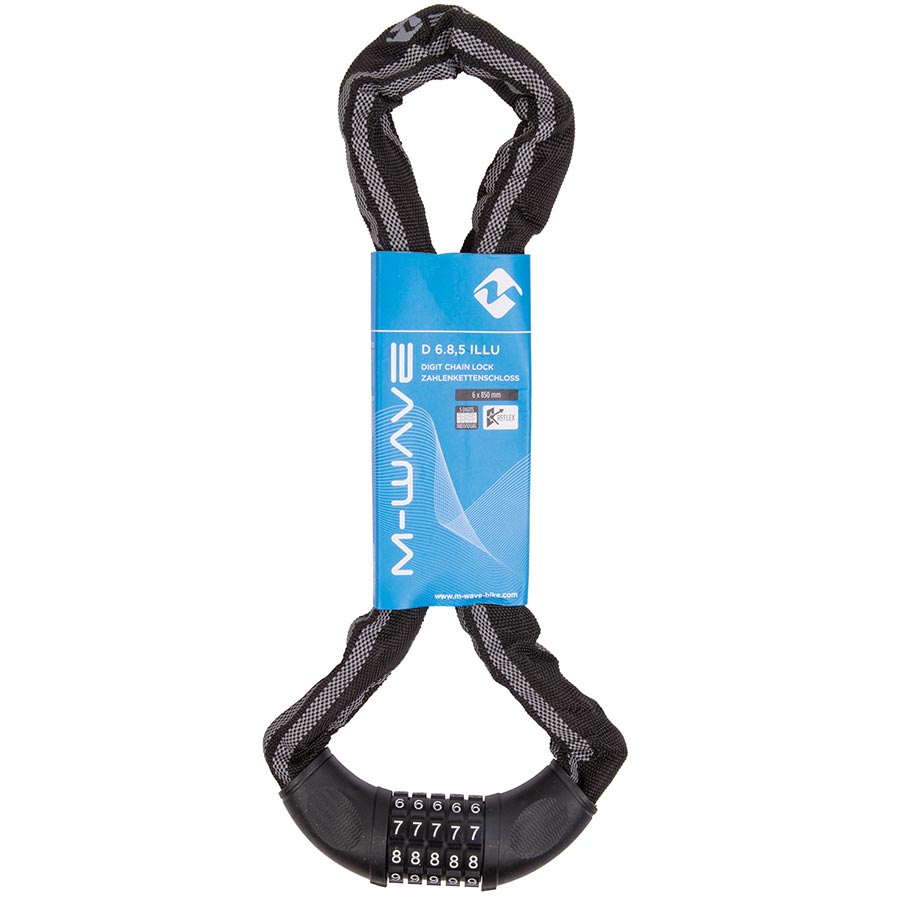 M-Wave C 6.85 Illu Chain Chain Lock Combination 6mm 85cm Black