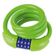 M-Wave DS 12.10 Cable lock Combination 12mm 12x1000mm Green