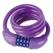 M-Wave DS 12.10 Cable lock Combination 12mm 12x1000mm Purple