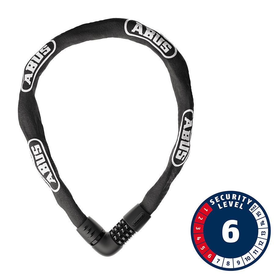Abus Tresor 6806C Chain Lock Combination 6mm 85cm 2.8' Black