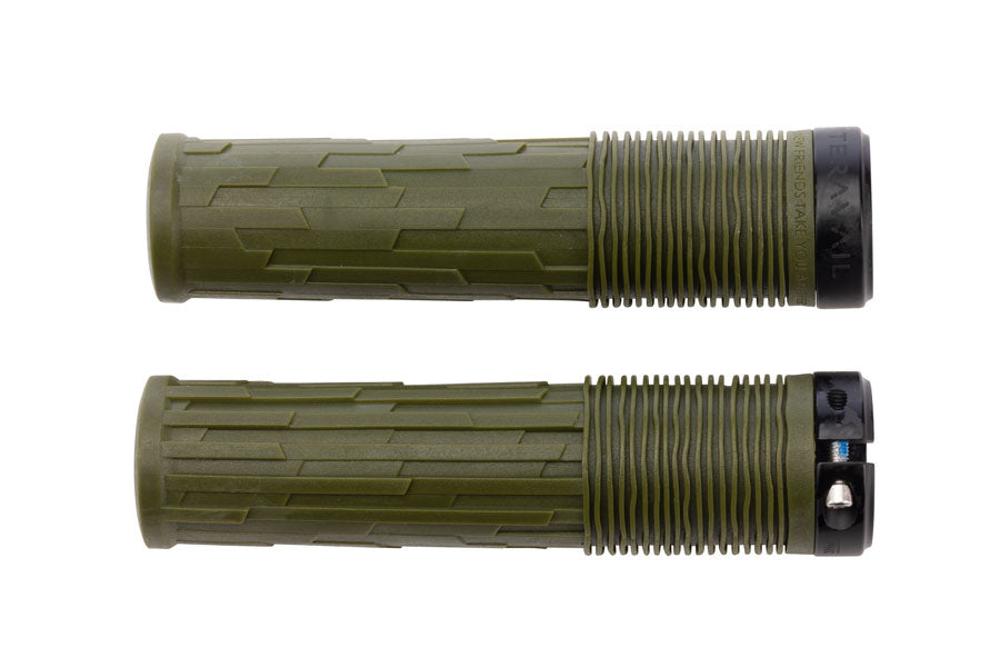 Teravail Lytho Grips - Lock-On Olive Green 32mm