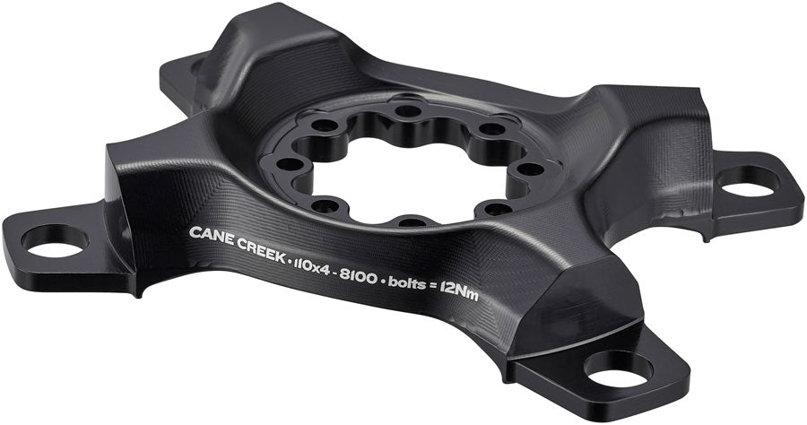 Cane Creek eeWings Chainring Spider - 4-Bolt 110 Asymmetric BCD 8-Bolt Mount Type For Shimano Ultegra 8100 BLK