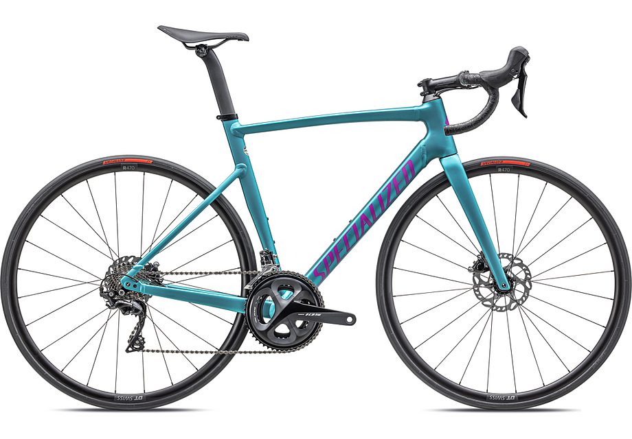 2023 Specialized allez sprint comp bike satin lagoon tint over silver dust/purple orchid 49