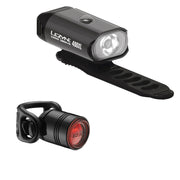 Lezyne Mini Drive 400XL/Femto Drive Combo Black 8F/3R Combo Silicone Strap USB (front only) 400/5
