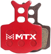 MTX Red Label RACE Disc Brake Pads - Ceramic/Kevlar Compound Formula Cura 2-Piston Single Set